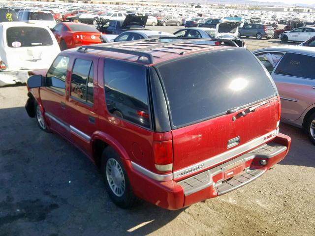 1GKDT13W412185095 - 2001 GMC JIMMY RED photo 3