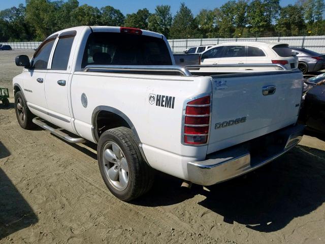 1D7HA18N84S707286 - 2004 DODGE RAM 1500 S WHITE photo 3