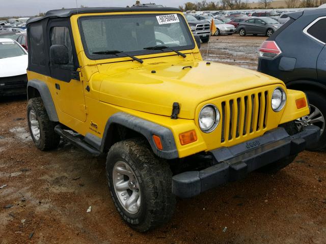 1J4FA29174P737847 - 2004 JEEP WRANGLER / YELLOW photo 1