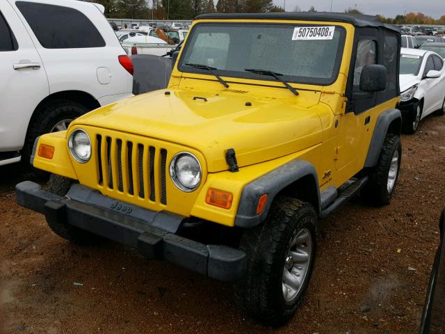 1J4FA29174P737847 - 2004 JEEP WRANGLER / YELLOW photo 2