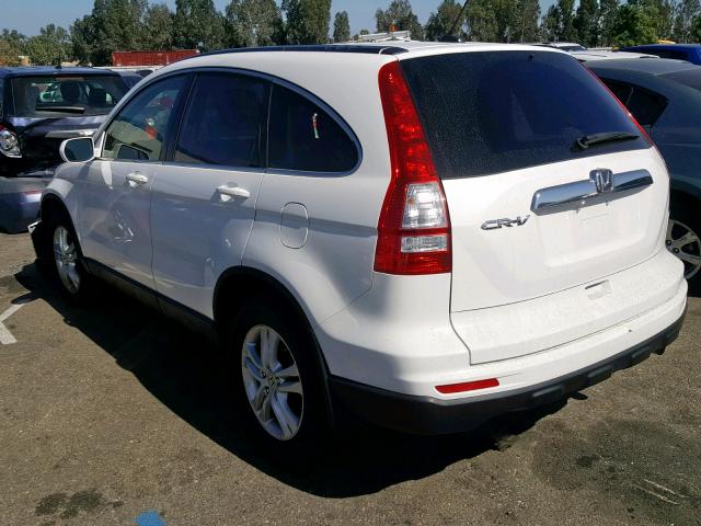 JHLRE3H77BC016003 - 2011 HONDA CR-V EXL WHITE photo 3