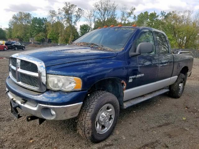 3D7KU28D93G779274 - 2003 DODGE RAM 2500 S Կապույտ լուսանկար 2