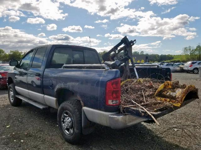 3D7KU28D93G779274 - 2003 DODGE RAM 2500 S Կապույտ լուսանկար 3