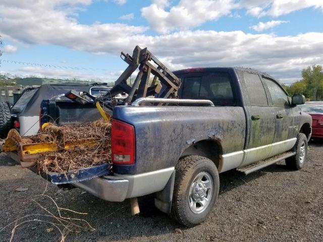 3D7KU28D93G779274 - 2003 DODGE RAM 2500 S Կապույտ լուսանկար 4