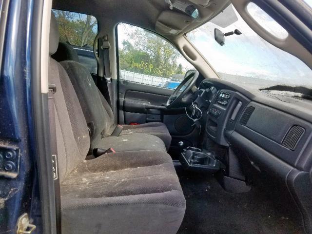 3D7KU28D93G779274 - 2003 DODGE RAM 2500 S Կապույտ լուսանկար 5