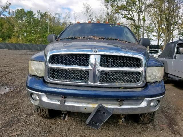 3D7KU28D93G779274 - 2003 DODGE RAM 2500 S Կապույտ լուսանկար 9