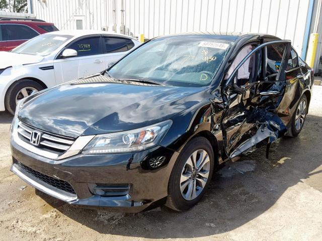 1HGCR2F33FA045972 - 2015 HONDA ACCORD LX BLACK photo 2