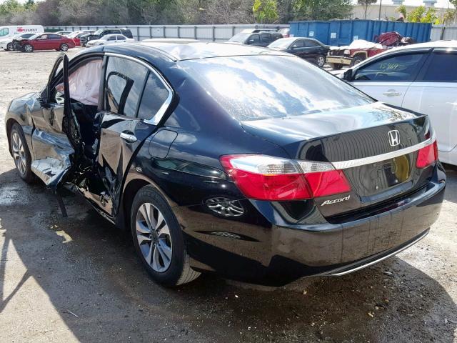 1HGCR2F33FA045972 - 2015 HONDA ACCORD LX BLACK photo 3