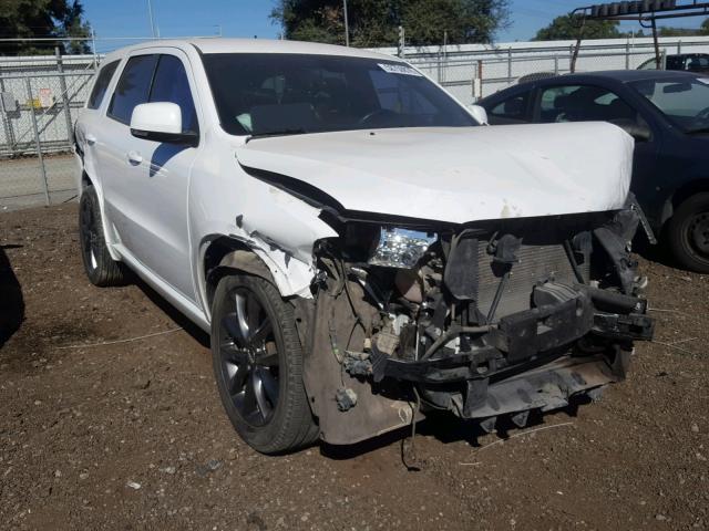 1C4SDHCT1EC483537 - 2014 DODGE DURANGO R/ WHITE photo 1