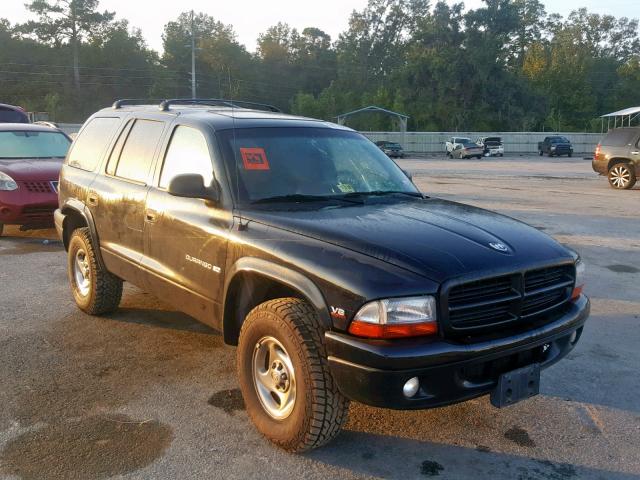 1B4HS28Y8XF560615 - 1999 DODGE DURANGO BLACK photo 1