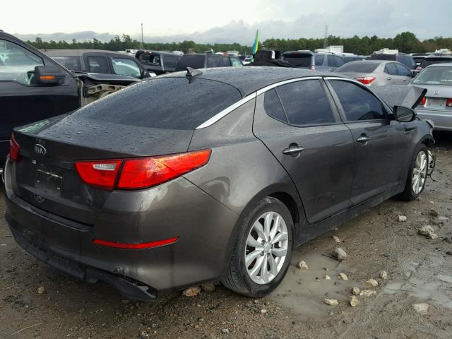 5XXGN4A79EG272863 - 2014 KIA OPTIMA EX GRAY photo 4