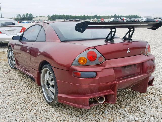 4A3AC84H23E152862 - 2003 MITSUBISHI ECLIPSE GT MAROON photo 3