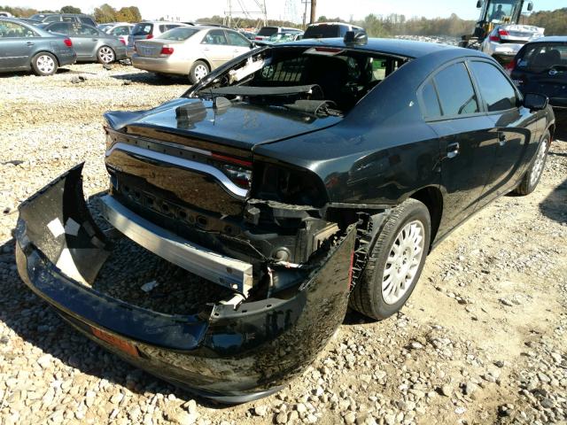 2C3CDXKT0FH845246 - 2015 DODGE CHARGER PO BLACK photo 4