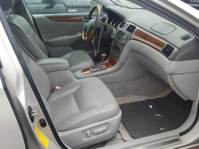 JTHBA30G255084478 - 2005 LEXUS ES 330 CREAM photo 5