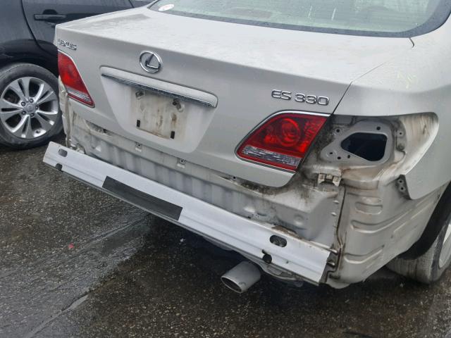 JTHBA30G255084478 - 2005 LEXUS ES 330 CREAM photo 9