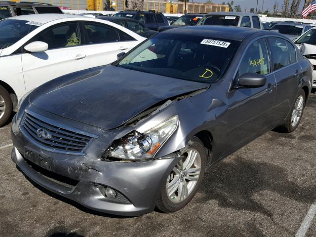 JN1DV6APXCM810656 - 2012 INFINITI G25 BASE SILVER photo 2