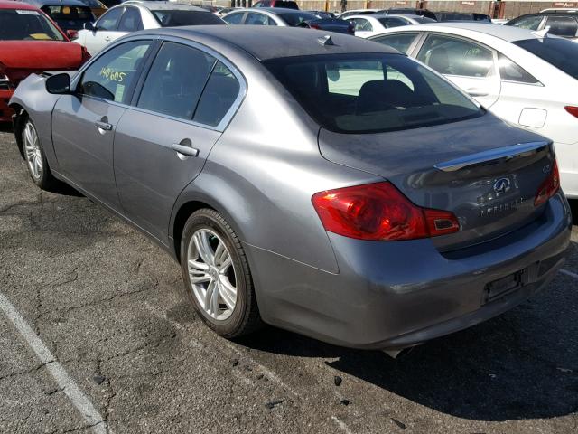 JN1DV6APXCM810656 - 2012 INFINITI G25 BASE SILVER photo 3