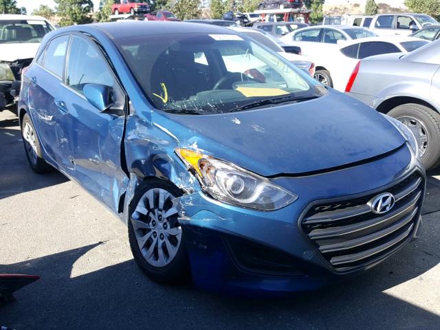 KMHD35LH4GU315566 - 2016 HYUNDAI ELANTRA GT BLUE photo 1