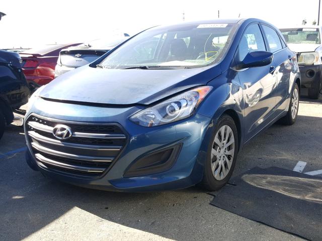 KMHD35LH4GU315566 - 2016 HYUNDAI ELANTRA GT BLUE photo 2