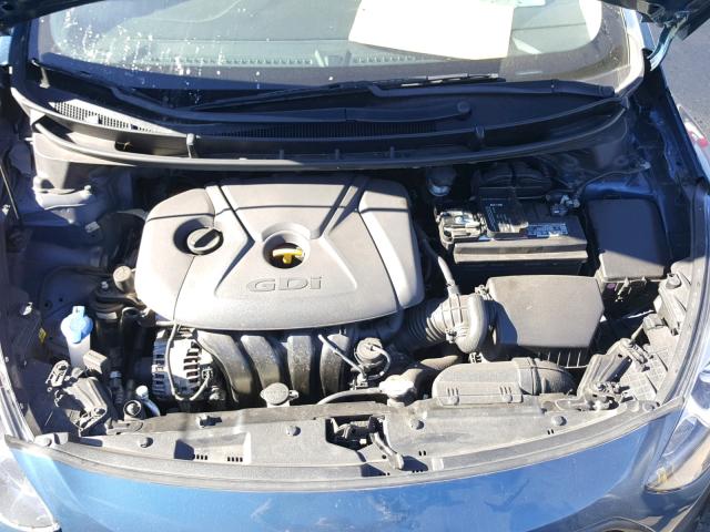 KMHD35LH4GU315566 - 2016 HYUNDAI ELANTRA GT BLUE photo 7