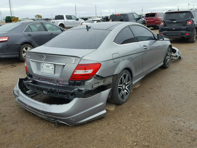 WDDGJ4HB6DG028591 - 2013 MERCEDES-BENZ C 250 GRAY photo 4