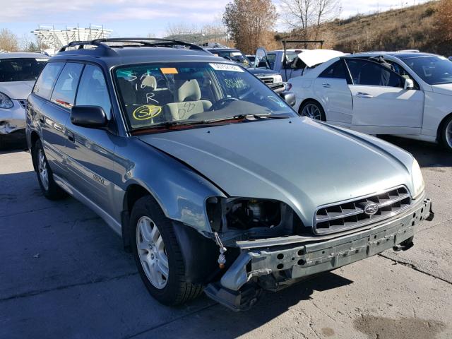 4S3BH675217655176 - 2001 SUBARU LEGACY OUT GREEN photo 1