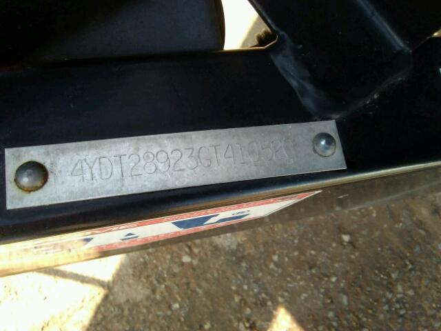 4YDT28923GT410520 - 2016 TRAV TRAILER GRAY photo 10