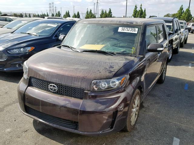 JTLKE50E881047984 - 2008 TOYOTA SCION XB ბურგუნდია ფოტო 2