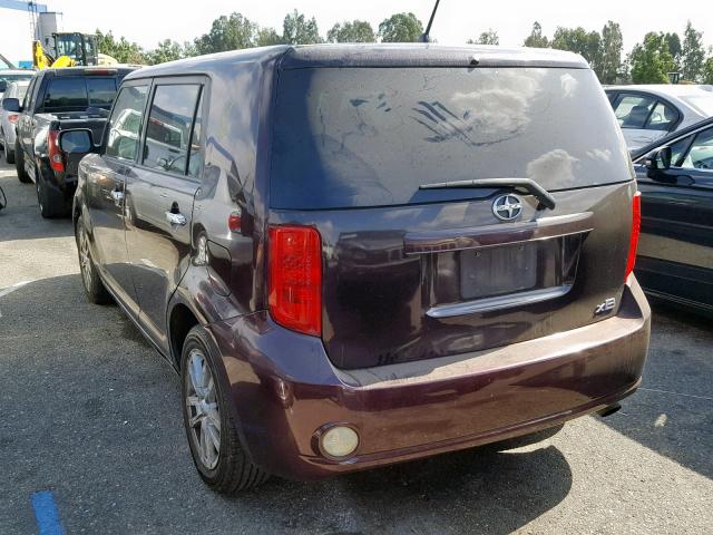 JTLKE50E881047984 - 2008 TOYOTA SCION XB ბურგუნდია ფოტო 3