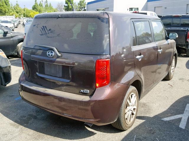 JTLKE50E881047984 - 2008 TOYOTA SCION XB ბურგუნდია ფოტო 4