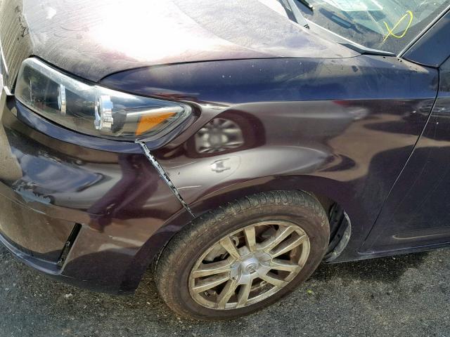 JTLKE50E881047984 - 2008 TOYOTA SCION XB ბურგუნდია ფოტო 9