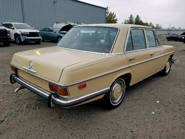 11406012019297 - 1973 MERCEDES-BENZ 280 CREAM photo 4