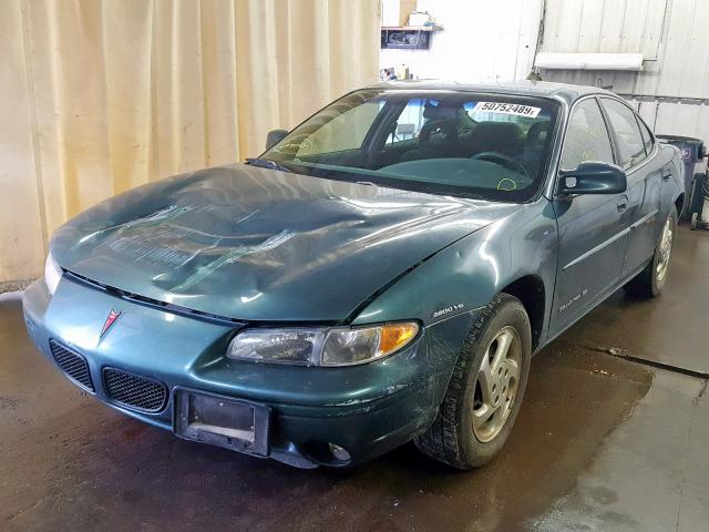 1G2WJ52K3VF332672 - 1997 PONTIAC GRAND PRIX GREEN photo 2