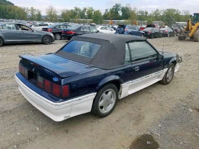 1FABP45E7JF292802 - 1988 FORD MUSTANG GT BLUE photo 4