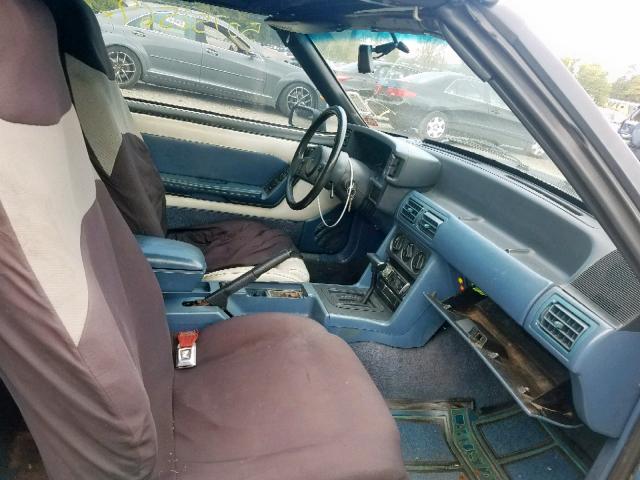1FABP45E7JF292802 - 1988 FORD MUSTANG GT BLUE photo 5
