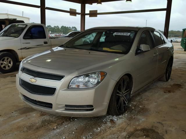1G1ZC5EB7AF263289 - 2010 CHEVROLET MALIBU 1LT GOLD photo 2