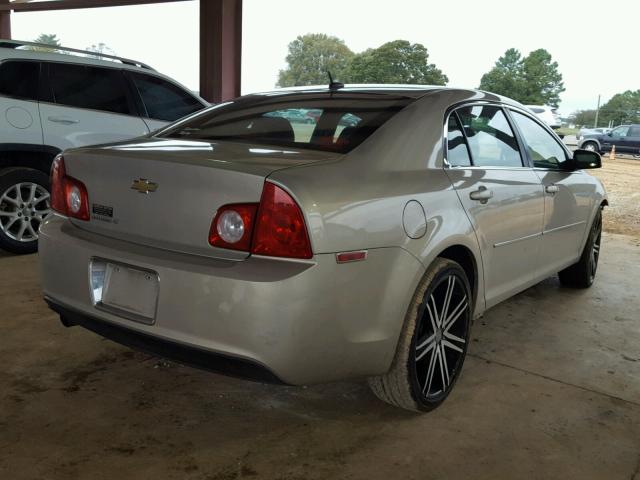 1G1ZC5EB7AF263289 - 2010 CHEVROLET MALIBU 1LT GOLD photo 4