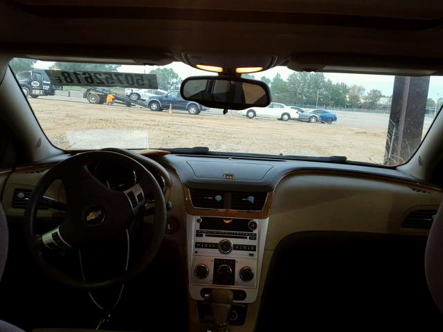 1G1ZC5EB7AF263289 - 2010 CHEVROLET MALIBU 1LT GOLD photo 9