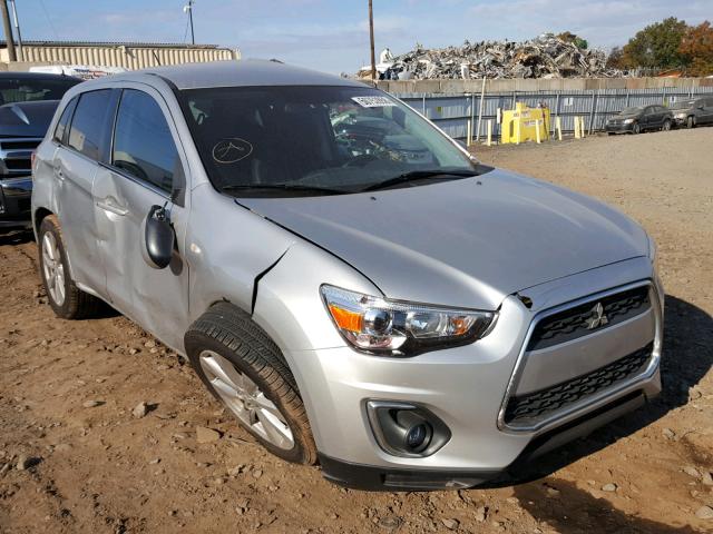 4A4AR4AU0EE023896 - 2014 MITSUBISHI OUTLANDER SILVER photo 1