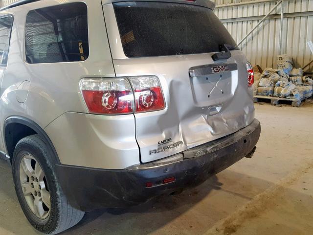 1GKER13778J145539 - 2008 GMC ACADIA SLE SILVER photo 10