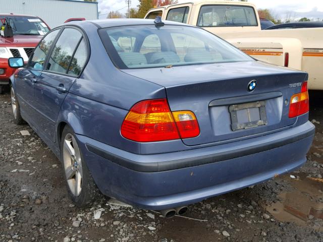 WBAAZ334X4KP82342 - 2004 BMW 325 IS SUL BLUE photo 3