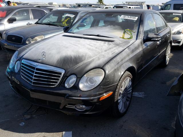 WDBUF72X57B102779 - 2007 MERCEDES-BENZ E 550 BLACK photo 2