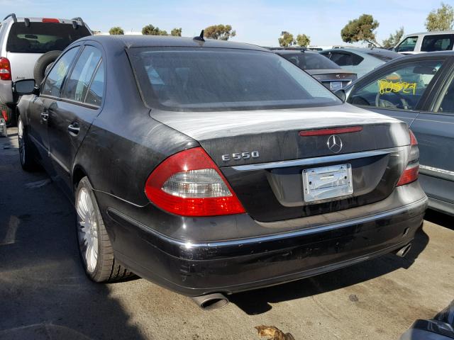 WDBUF72X57B102779 - 2007 MERCEDES-BENZ E 550 BLACK photo 3