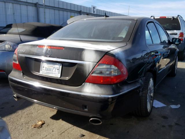 WDBUF72X57B102779 - 2007 MERCEDES-BENZ E 550 BLACK photo 4