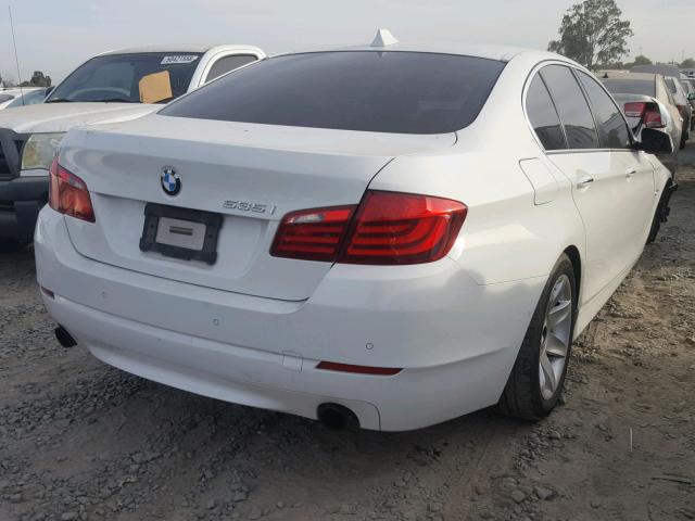 WBAFR7C50BC802661 - 2011 BMW 535 I WHITE photo 4