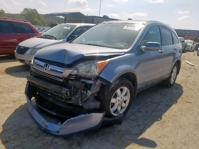 JHLRE48737C040795 - 2007 HONDA CR-V EXL SILVER photo 2