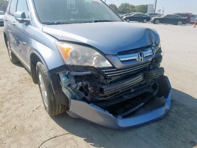 JHLRE48737C040795 - 2007 HONDA CR-V EXL SILVER photo 9