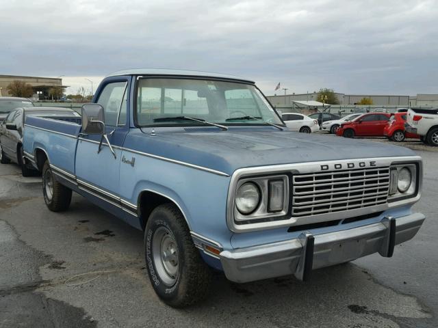 D14BF7S021420 - 1977 DODGE RAM 100 BLUE photo 1