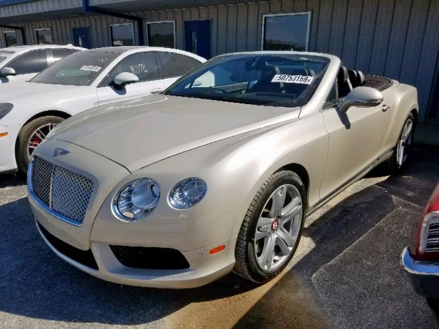 SCBGT3ZA2DC081917 - 2013 BENTLEY CONTINENTA BEIGE photo 2