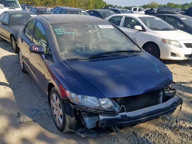 2HGFA1F51AH566084 - 2010 HONDA CIVIC LX BLUE photo 1